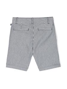Petit Bateau striped cotton bermuda shorts - Blauw