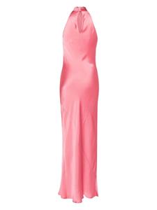 Semicouture halterneck flared dress - Roze