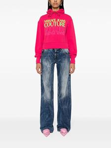 Versace Jeans Couture Upside Down cropped sweater - Roze