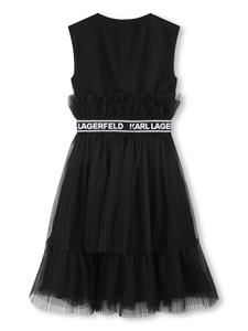 Karl Lagerfeld Kids Gelaagde jurk - Zwart