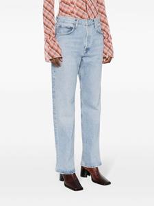 AGOLDE Fran low-rise straight-leg jeans - Blauw