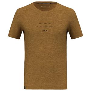 Salewa  Eagle EITD Alpine Merino T-Shirt - Merinoshirt, bruin