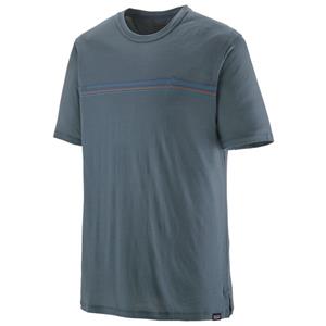 Patagonia  Cap Cool Merino Graphic Shirt - Merinoshirt, blauw/grijs