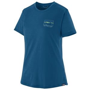 Patagonia  Women's Cap Cool Merino Graphic Shirt - Merinoshirt, blauw