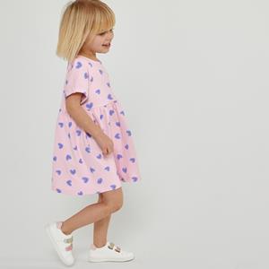 LA REDOUTE COLLECTIONS Jurk met korte mouwen en hartenprint