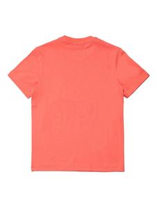 Dsquared2 Kids Katoenen T-shirt met logoprint - Oranje