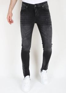Mario Morato Slim fit stretch jeans met gaten mm113