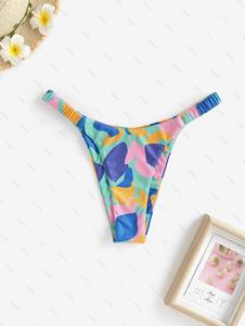 Zaful Colorblock Bikini Bottom
