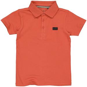 LEVV Little Jongens polo shirt - Mateo - Oranje rood