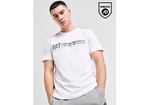 EA7 Fade Repeat Logo T-Shirt - White- Heren
