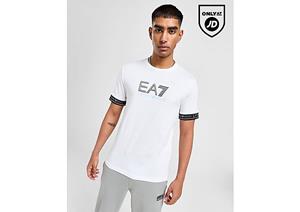Emporio Armani EA7 Visibility Logo Tape T-Shirt - White- Heren