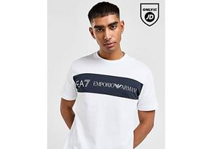 Emporio Armani EA7 Colour Block T-Shirt - White- Heren
