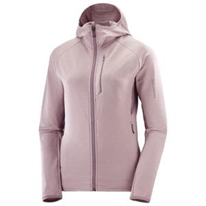 Salomon  Women's Essential Light Warm Full Zip Hoodie - Fleecevest, roze