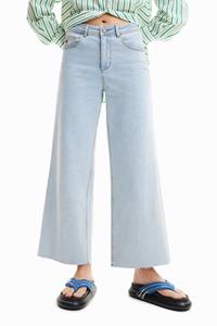 Desigual Cropped Culotte jeans - BLUE