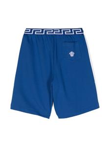 Versace Kids Shorts met elastische taille - Blauw