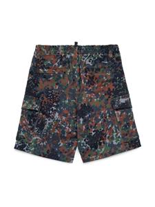 Dsquared2 Kids camouflage-print shorts - Groen