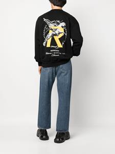 Represent Sweater met print - Zwart