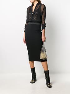 Dolce & Gabbana Tweekleurige kokerrok - Zwart