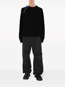 Burberry EKD applique cargo trousers - Zwart