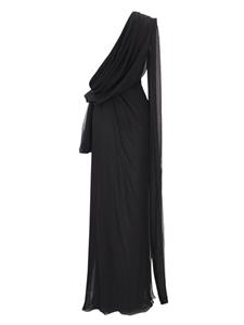 Saint Laurent Asymmetrische mini-jurk - Zwart