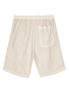 120% Lino linen bermuda shorts - Beige