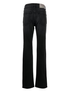 Trussardi high-rise straight-leg jeans - Zwart