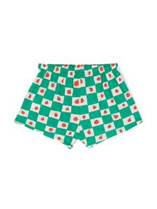 Bobo Choses jacquard-pattern cotton shorts - Groen