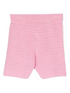 Givenchy Kids 4G-jacquard biker shorts - Roze