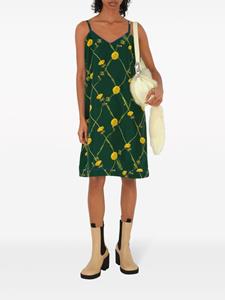 Burberry Zijden mini-jurk met print - Groen