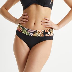 ANNE WEYBURN Bikinislip met omslag en bloemenprint