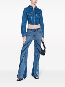 Dion Lee darted bootcut jeans - Blauw