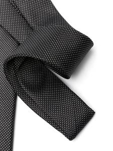Tagliatore patterned silk tie - Zwart