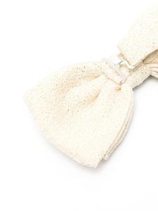 Lardini glitter-detail bow tie - Beige