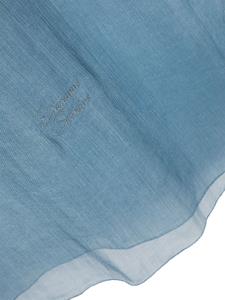 Ermanno Scervino Sjaal met denim print - Blauw