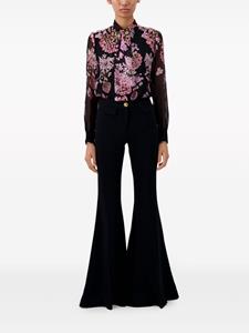 Giambattista Valli Zijden blouse - Zwart
