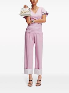 Karl Lagerfeld High waist pantalon - Roze