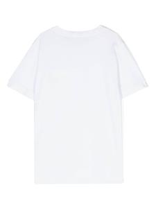 Stone Island Junior Compass-patch cotton T-shirt - Wit