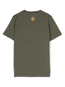 Stone Island Junior logo-print cotton T-shirt - Groen