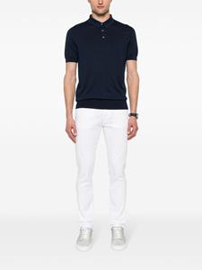 Fedeli fine-knit cotton polo shirt - Blauw