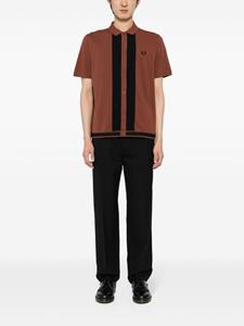 Fred Perry Poloshirt met vlakken - Bruin