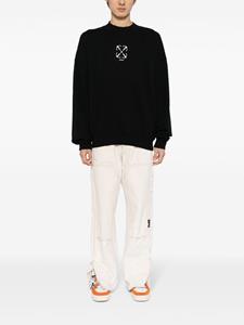 Off-White Katoenen sweater - Zwart