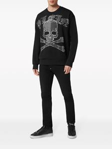Philipp Plein Katoenen sweater - Zwart
