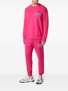 Philipp Plein Sweater met verlaagde schouders en logo-applicatie - Roze