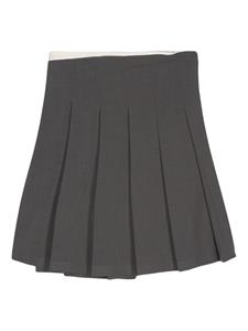 Low Classic pleated mini skirt - Grijs