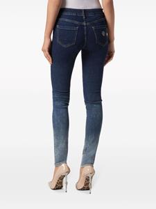 Philipp Plein Skinny jeans met logo-applicatie - Blauw