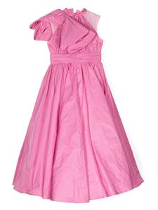 ELIE SAAB JUNIOR bow-detail taffeta dress - Roze