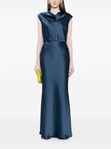 Amsale Mouwloze midi-jurk - Blauw