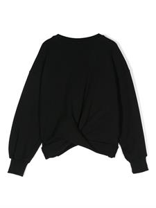 MSGM Kids rhinestone-embellished sweatshirt - Zwart