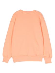 MSGM Kids logo-printed cotton sweatshirt - Oranje