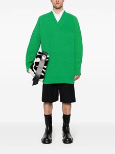 Jil Sander ribbed knit jumper - Groen